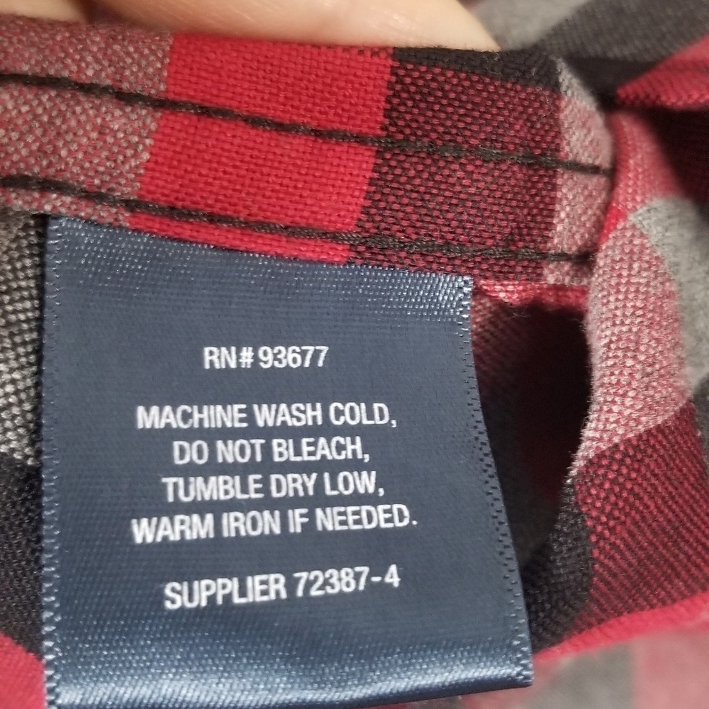 St. John's Bay Performance, Collared, Plaid Flann… - image 3